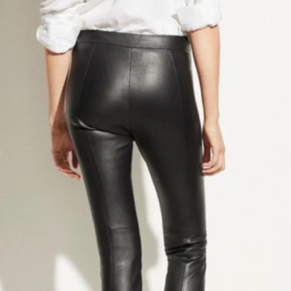 VINCE 100% Leather Leggings in Black: Sz S [$1295 MSRP] - Picture 3 of 11